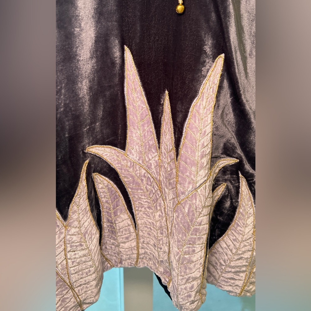 Chasing Unicorns silk and velvet tunic mini dress - Picture 11 of 11
